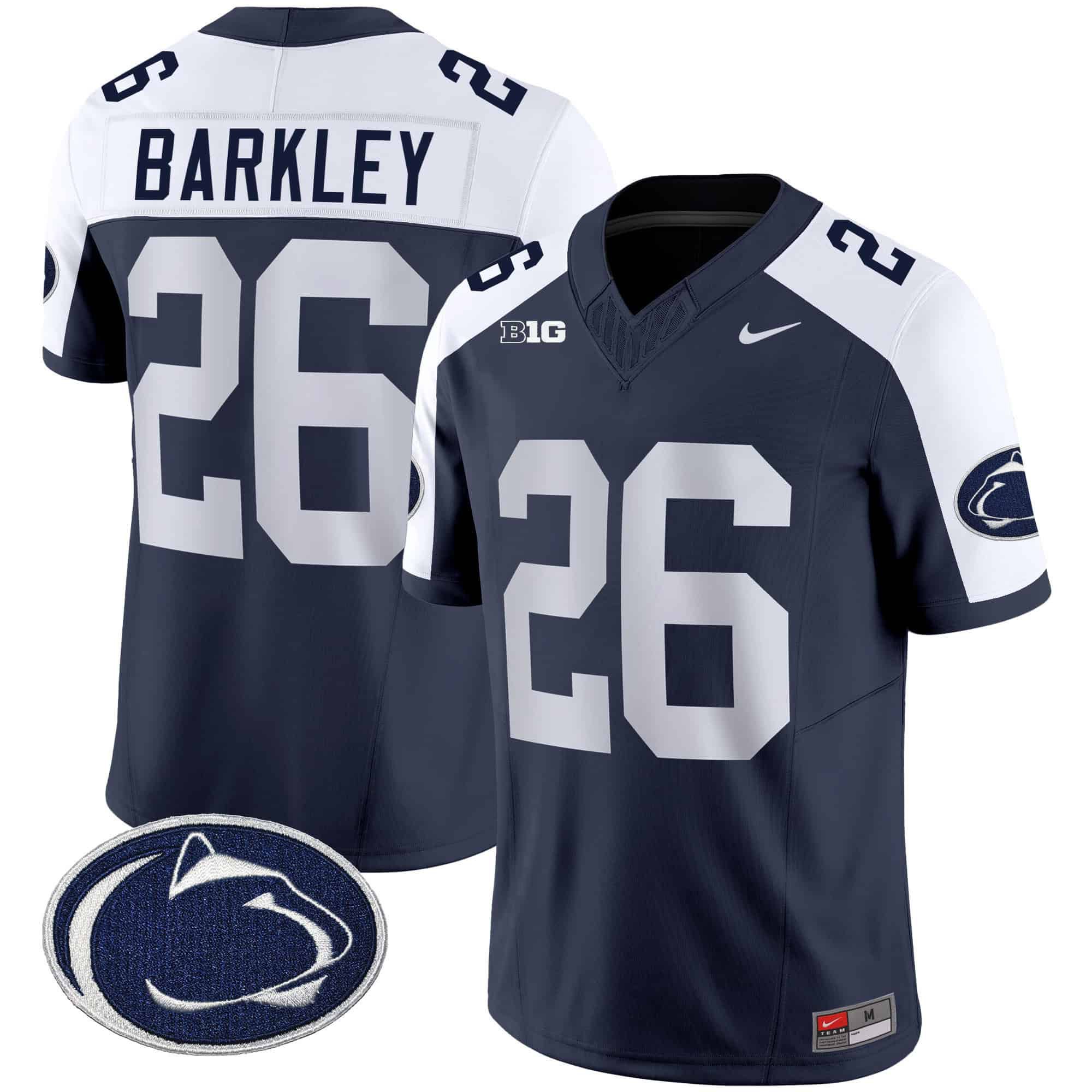 Men Penn State Nittany Lions #26 Barkley Drak Blue 2024 Nike Vapor Limited NCAA Jersey->indianapolis colts->NFL Jersey